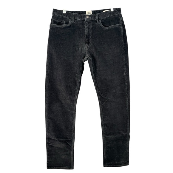 Flint and Tinder Other - FLINT AND TINDER Men's Slim Fit Micro Corduroy Pants Dark Grey 33x30